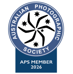 Australian Photographic Society member badge, signifying membership for 2026.